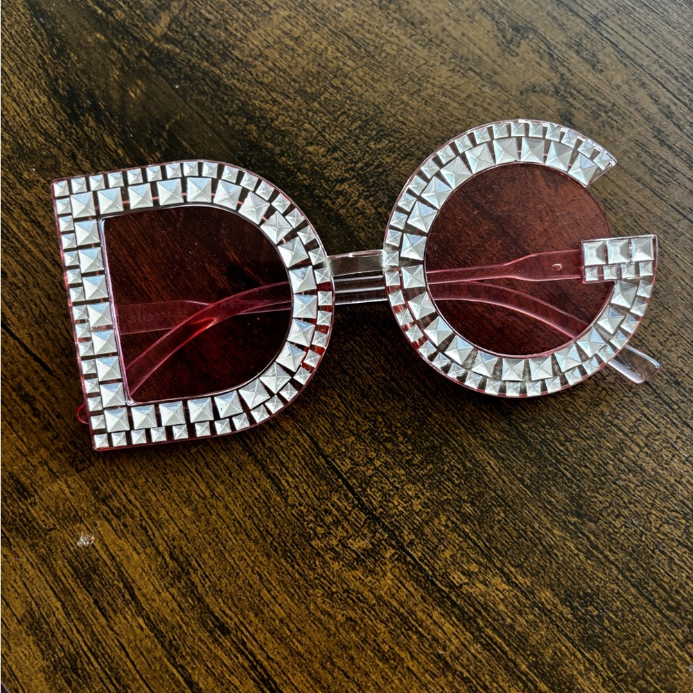 Studded Red Sunglasses